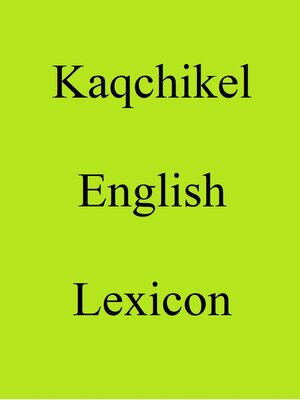 cover image of Kaqchikel